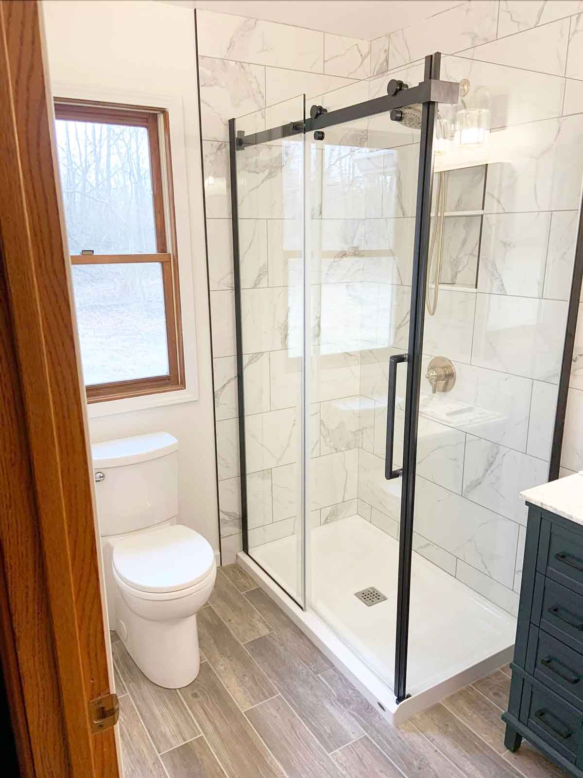 Shower after